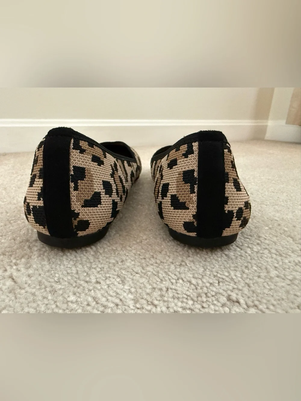 Joie Leopard‎ Print Knit Flats Pointed Toe Slip On Shoes Women’s size 9